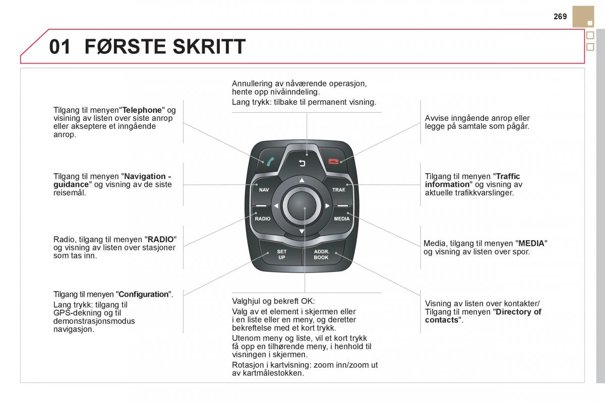 Citroen DS5 bruksanvisningen / page 271