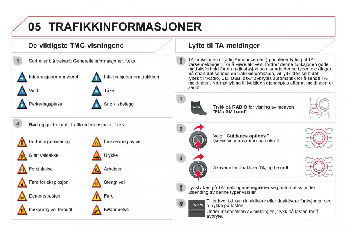 Citroen DS5 bruksanvisningen / page 290