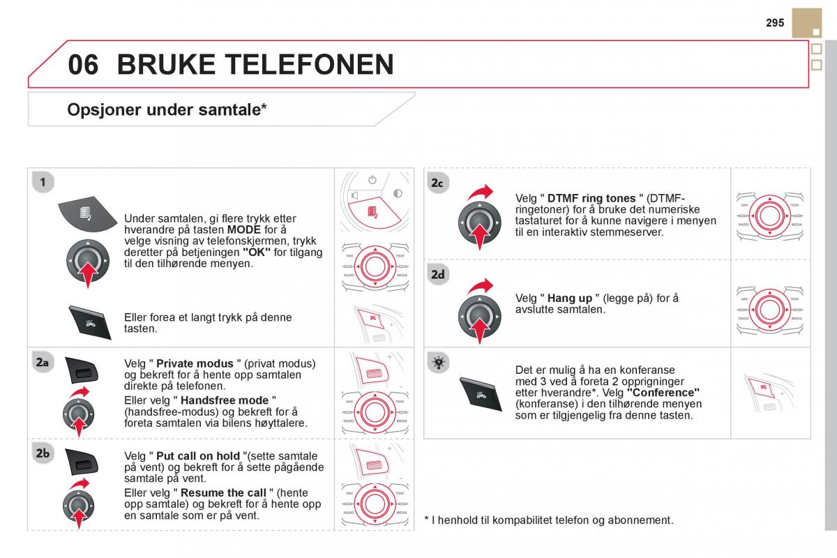 Citroen DS5 bruksanvisningen / page 297