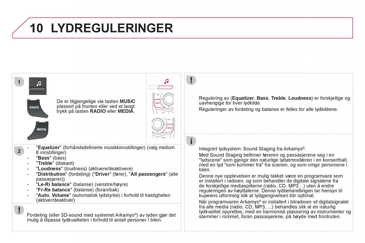 Citroen DS5 bruksanvisningen / page 312