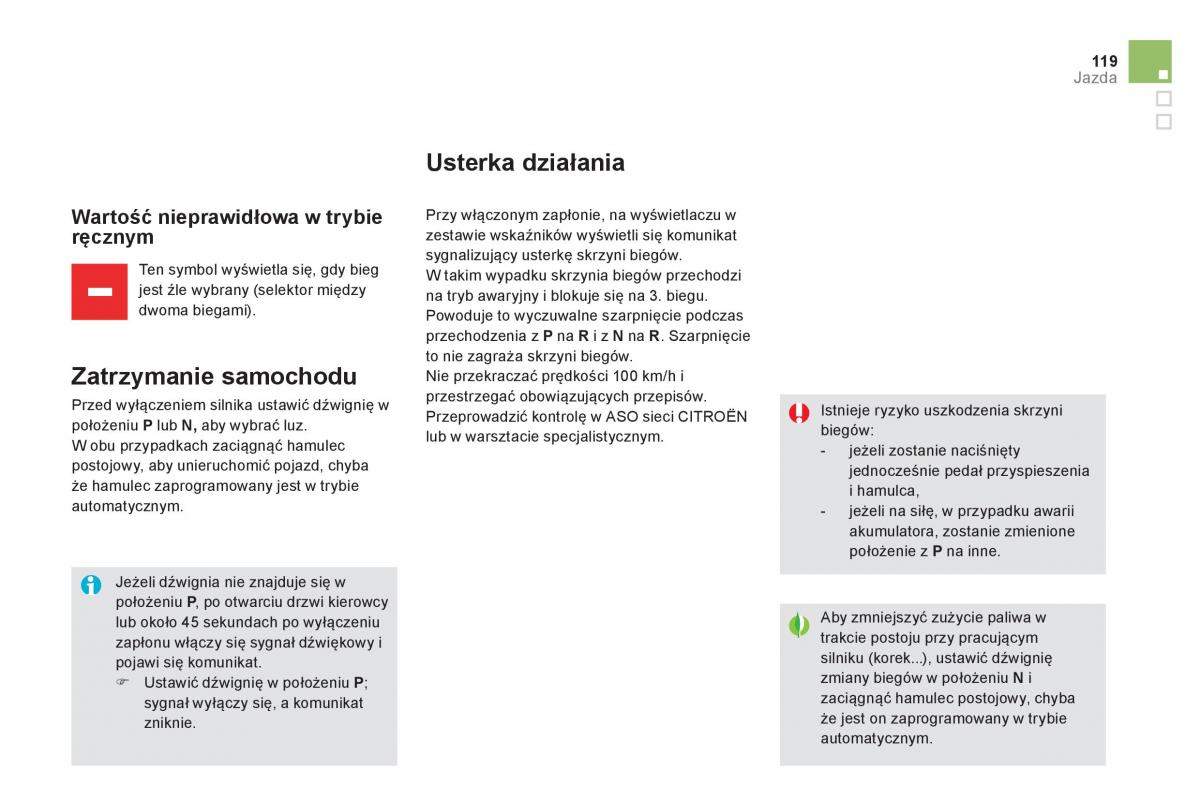 Citroen DS5 instrukcja obslugi / page 121