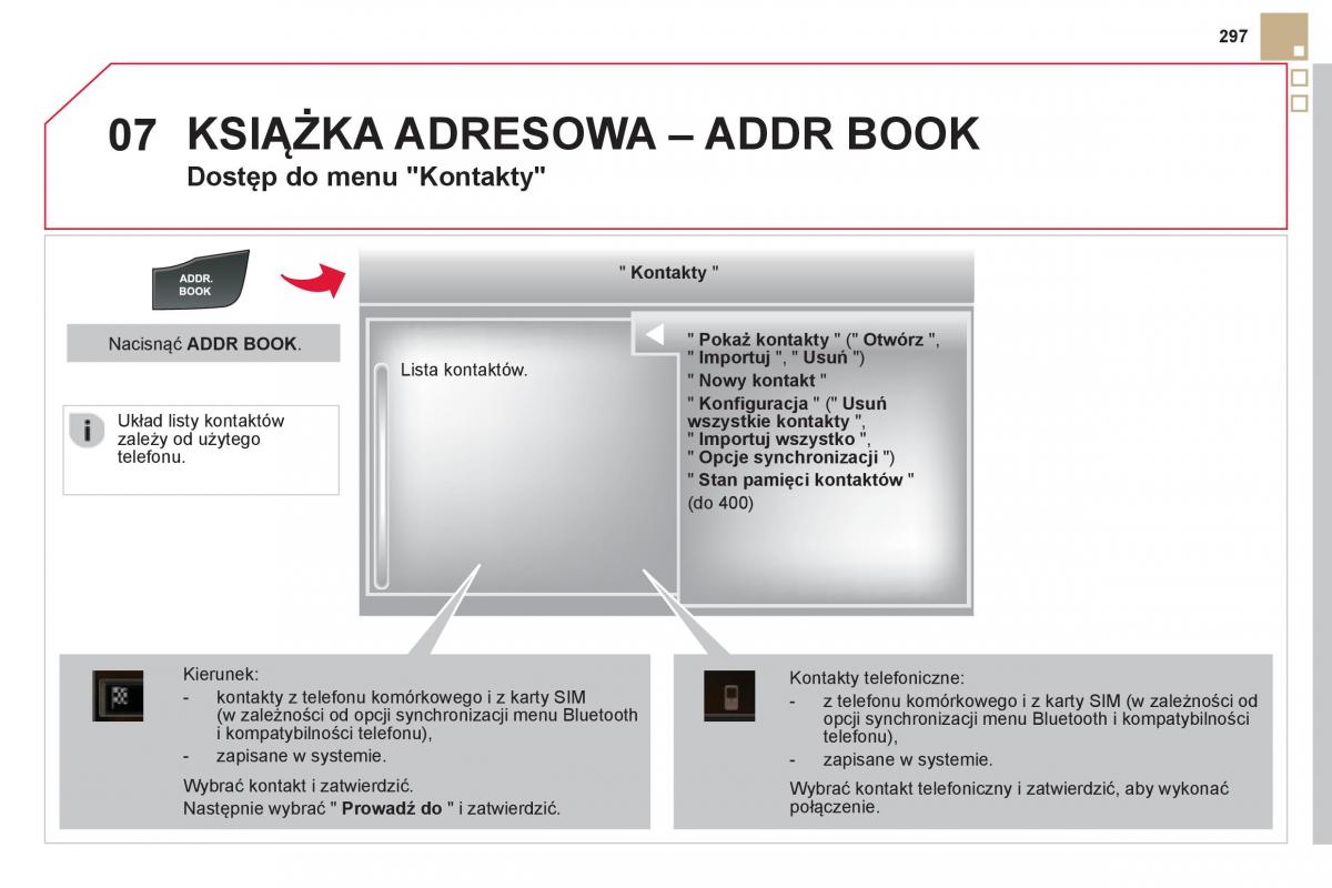 Citroen DS5 instrukcja obslugi / page 299