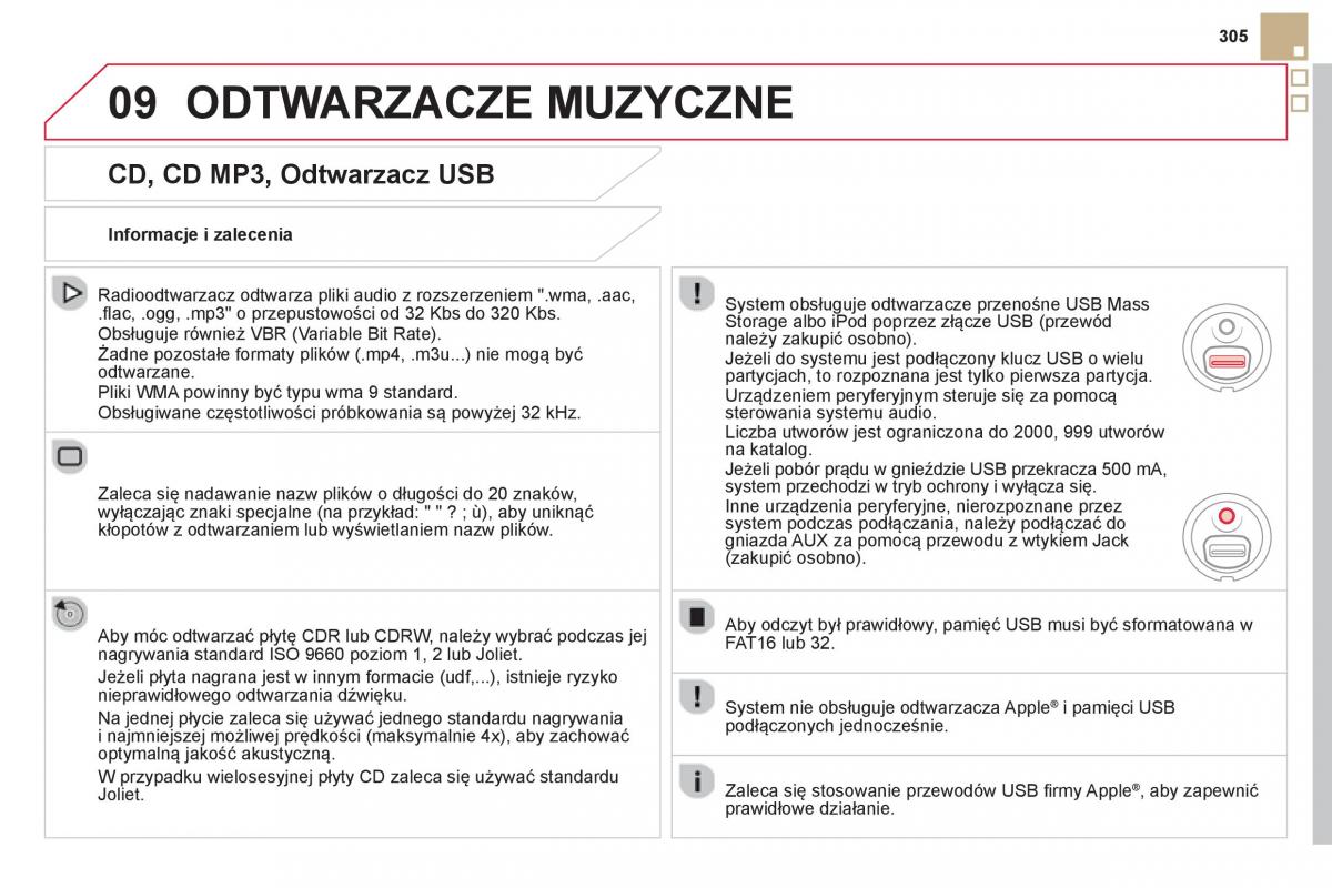 Citroen DS5 instrukcja obslugi / page 307