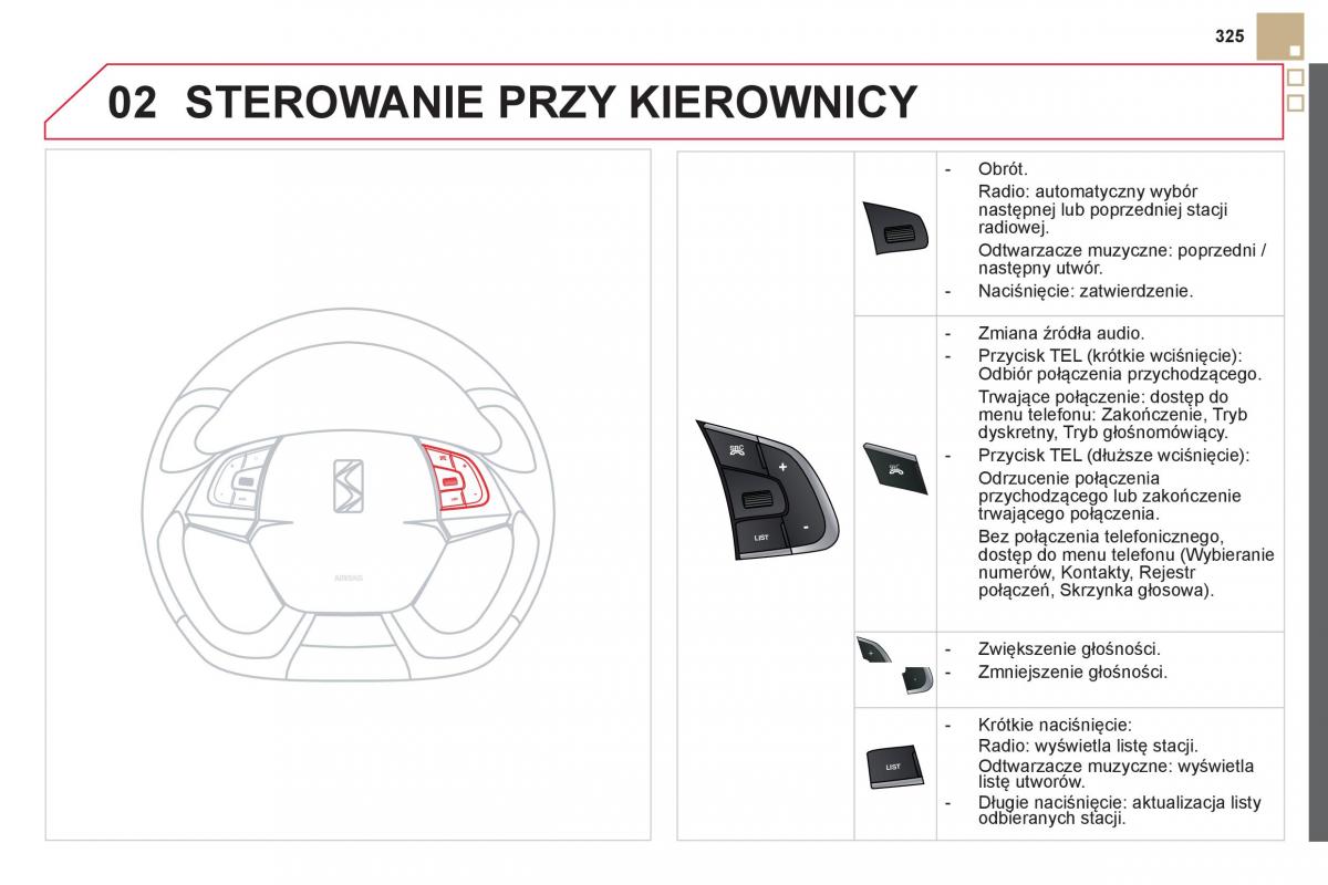 Citroen DS5 instrukcja obslugi / page 327