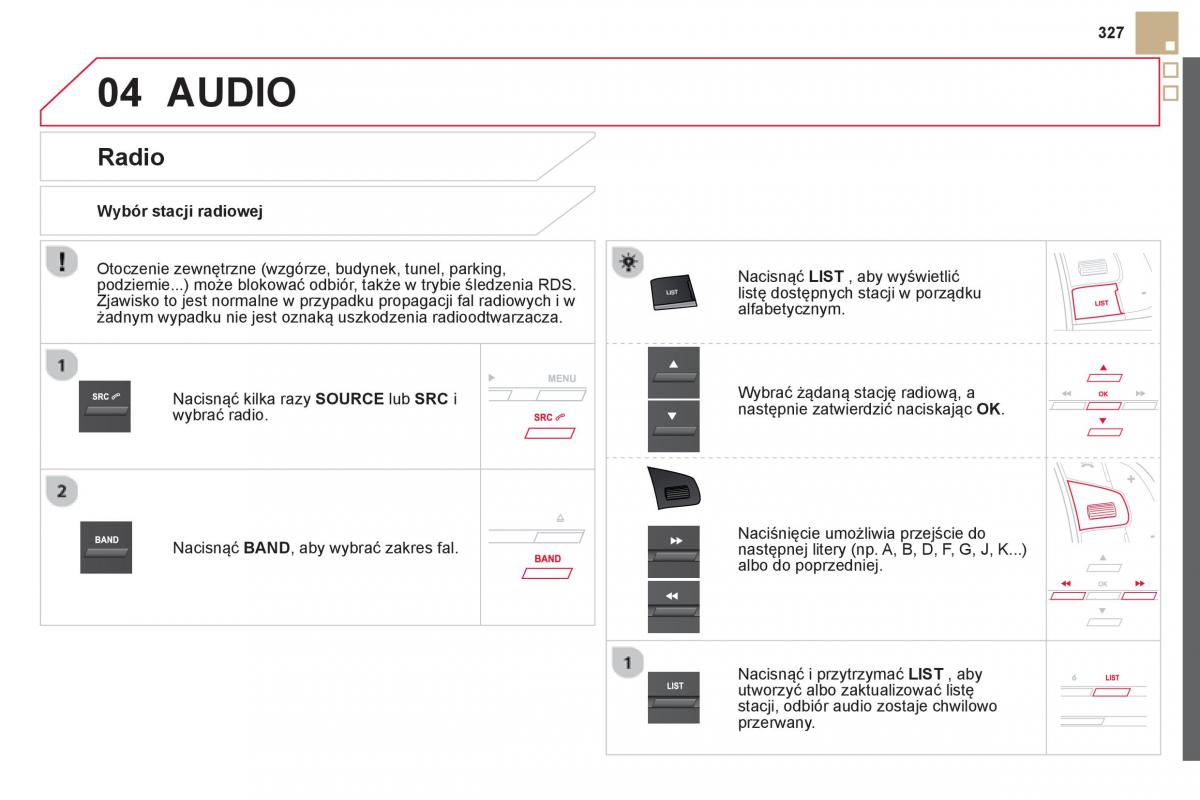 Citroen DS5 instrukcja obslugi / page 329