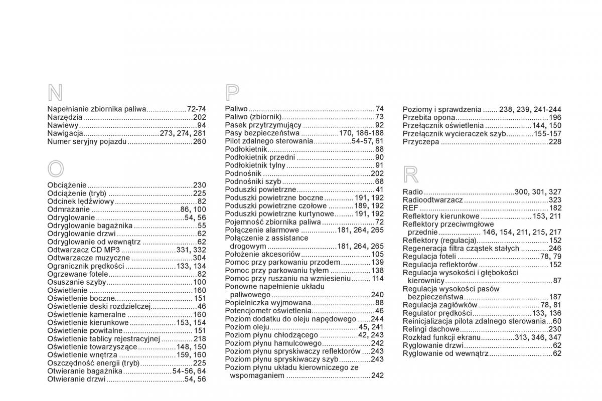 Citroen DS5 instrukcja obslugi / page 360