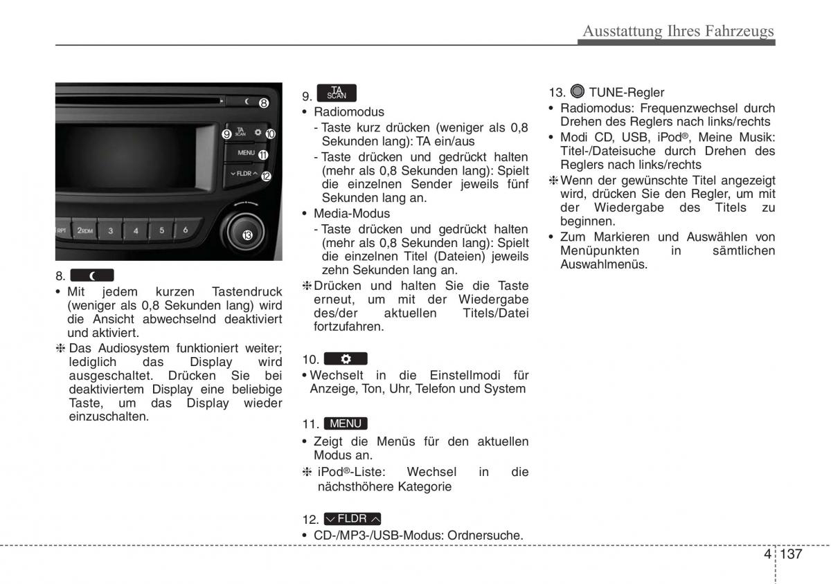 Hyundai ix20 Handbuch / page 222