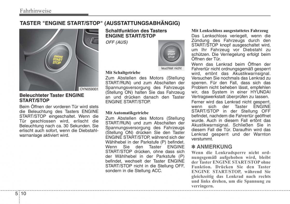 Hyundai ix20 Handbuch / page 260