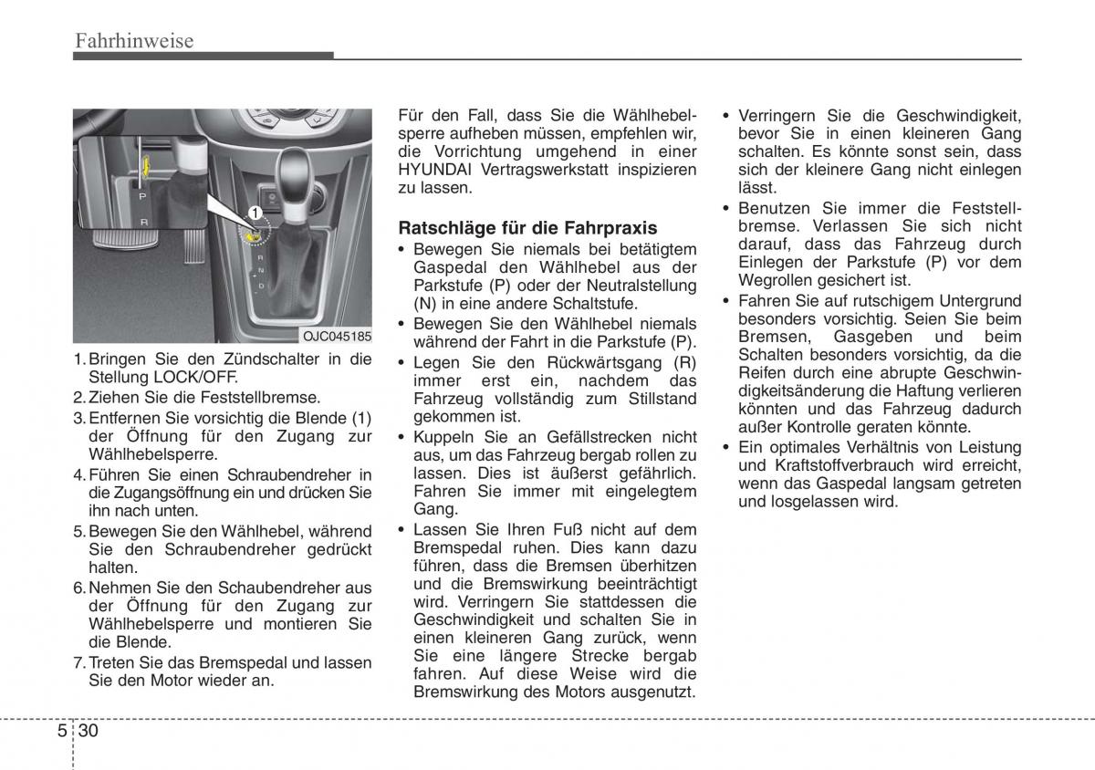 Hyundai ix20 Handbuch / page 280