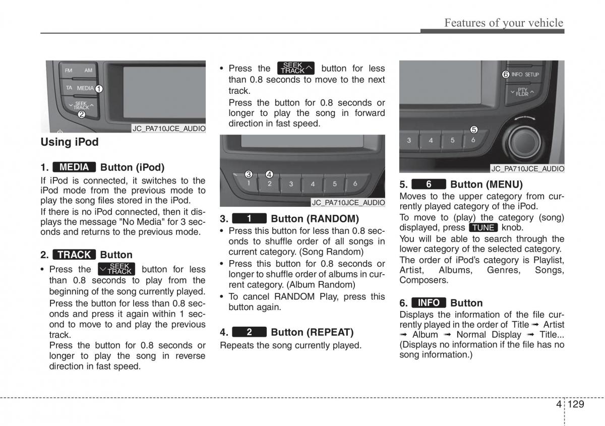 Hyundai ix20 owners manual / page 205