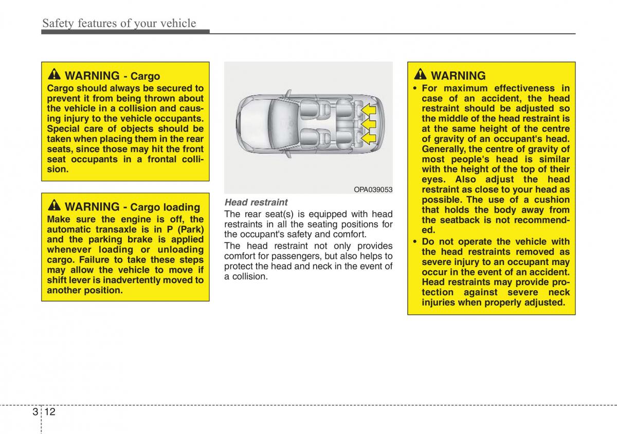 Hyundai ix20 owners manual / page 29