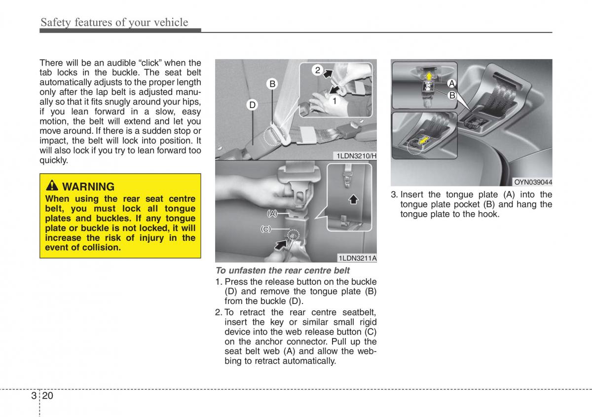 Hyundai ix20 owners manual / page 37