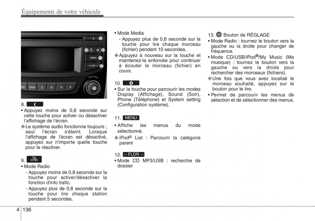 Hyundai ix20 manuel du proprietaire / page 219