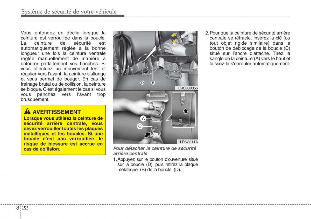 Hyundai ix20 manuel du proprietaire / page 38