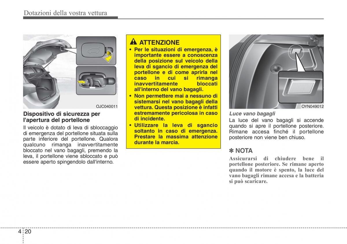 Hyundai ix20 manuale del proprietario / page 101