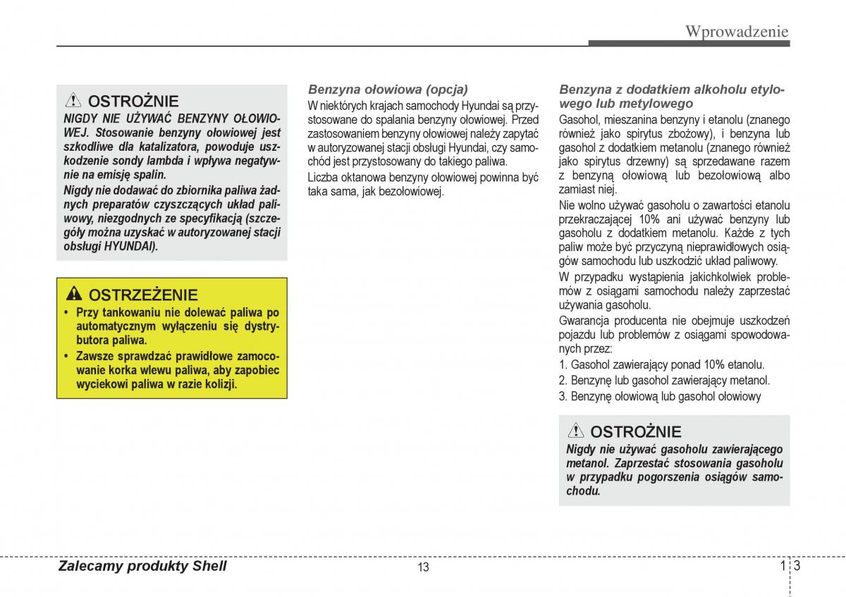 Hyundai i40 instrukcja obslugi / page 13