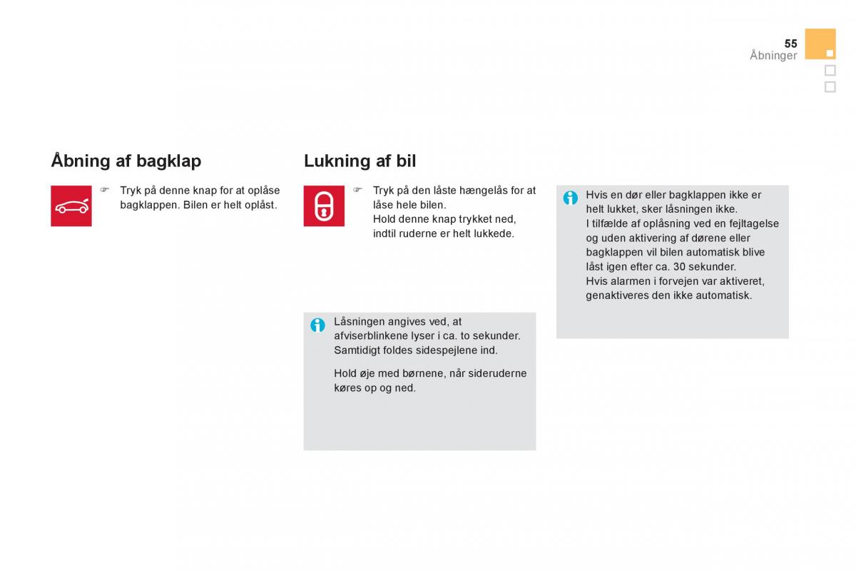 Citroen DS5 Bilens instruktionsbog / page 57
