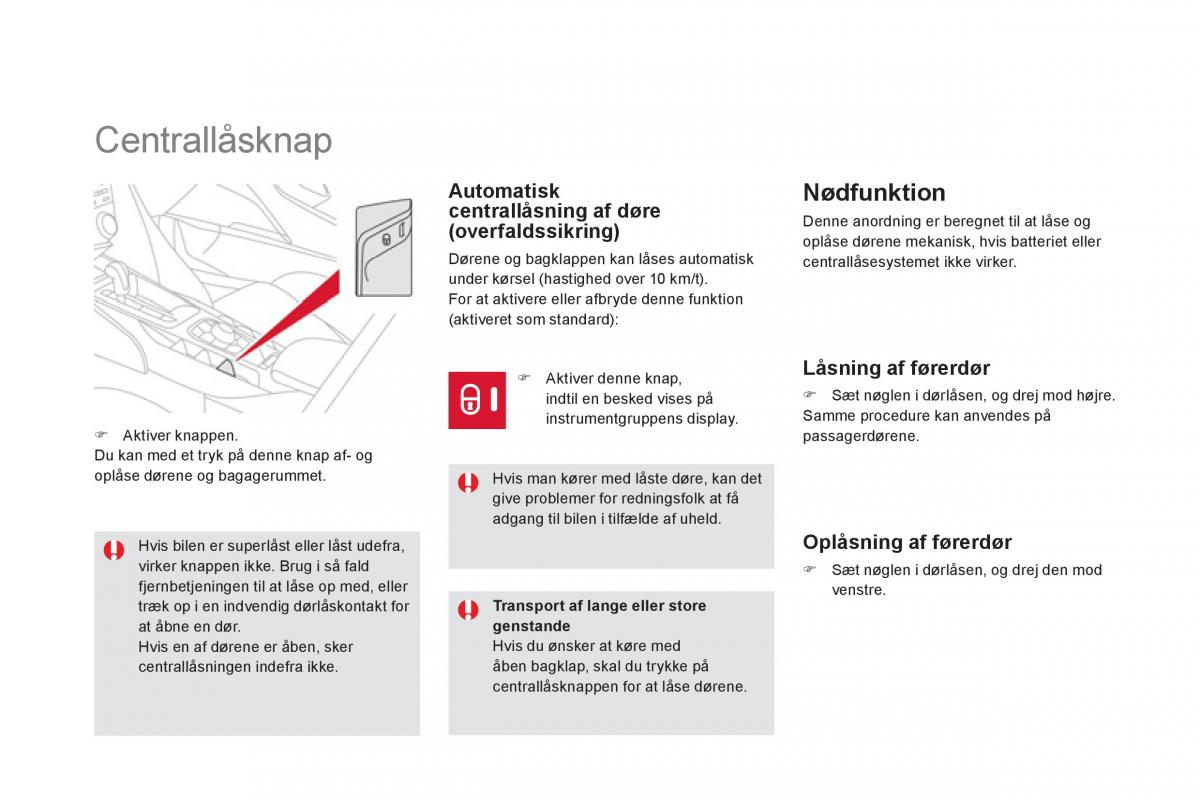 Citroen DS5 Bilens instruktionsbog / page 64