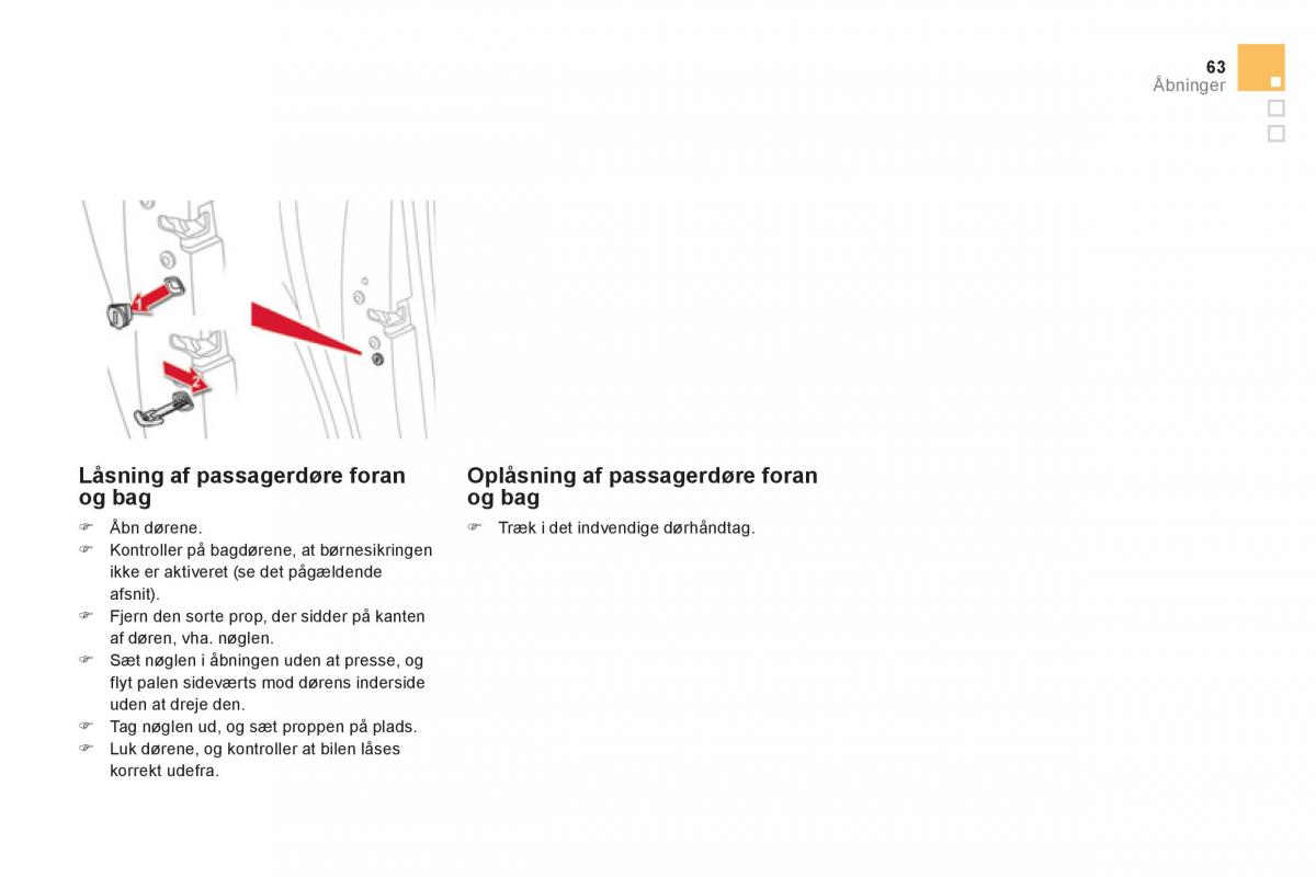 Citroen DS5 Bilens instruktionsbog / page 65