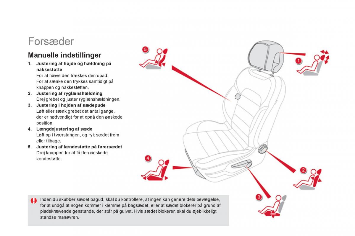 Citroen DS5 Bilens instruktionsbog / page 80