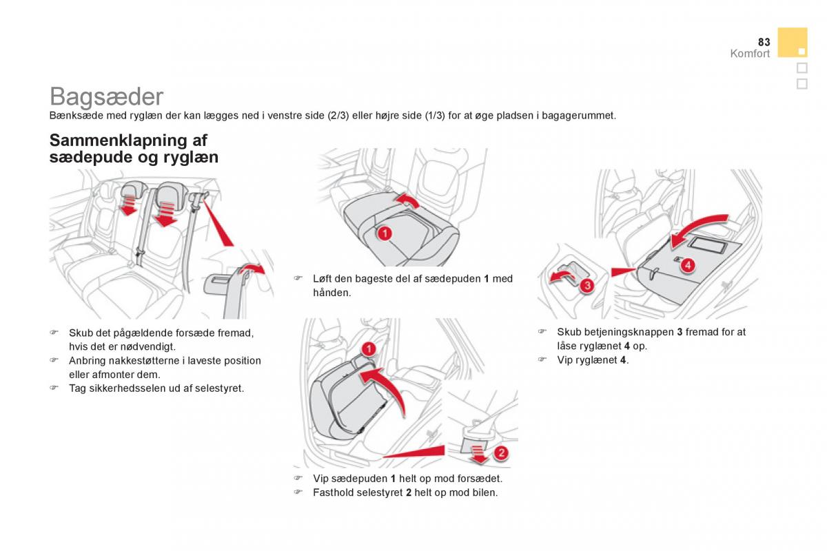 Citroen DS5 Bilens instruktionsbog / page 85