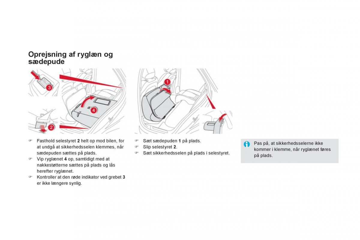 Citroen DS5 Bilens instruktionsbog / page 86