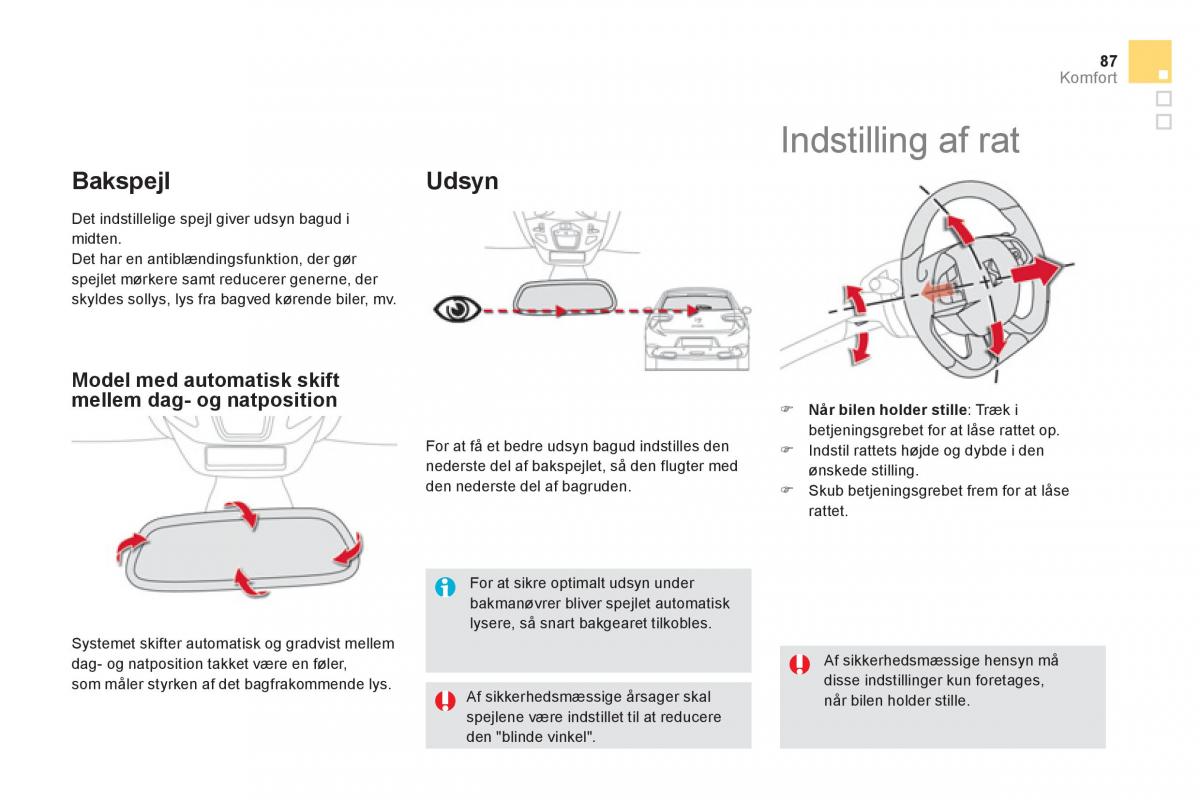 Citroen DS5 Bilens instruktionsbog / page 89