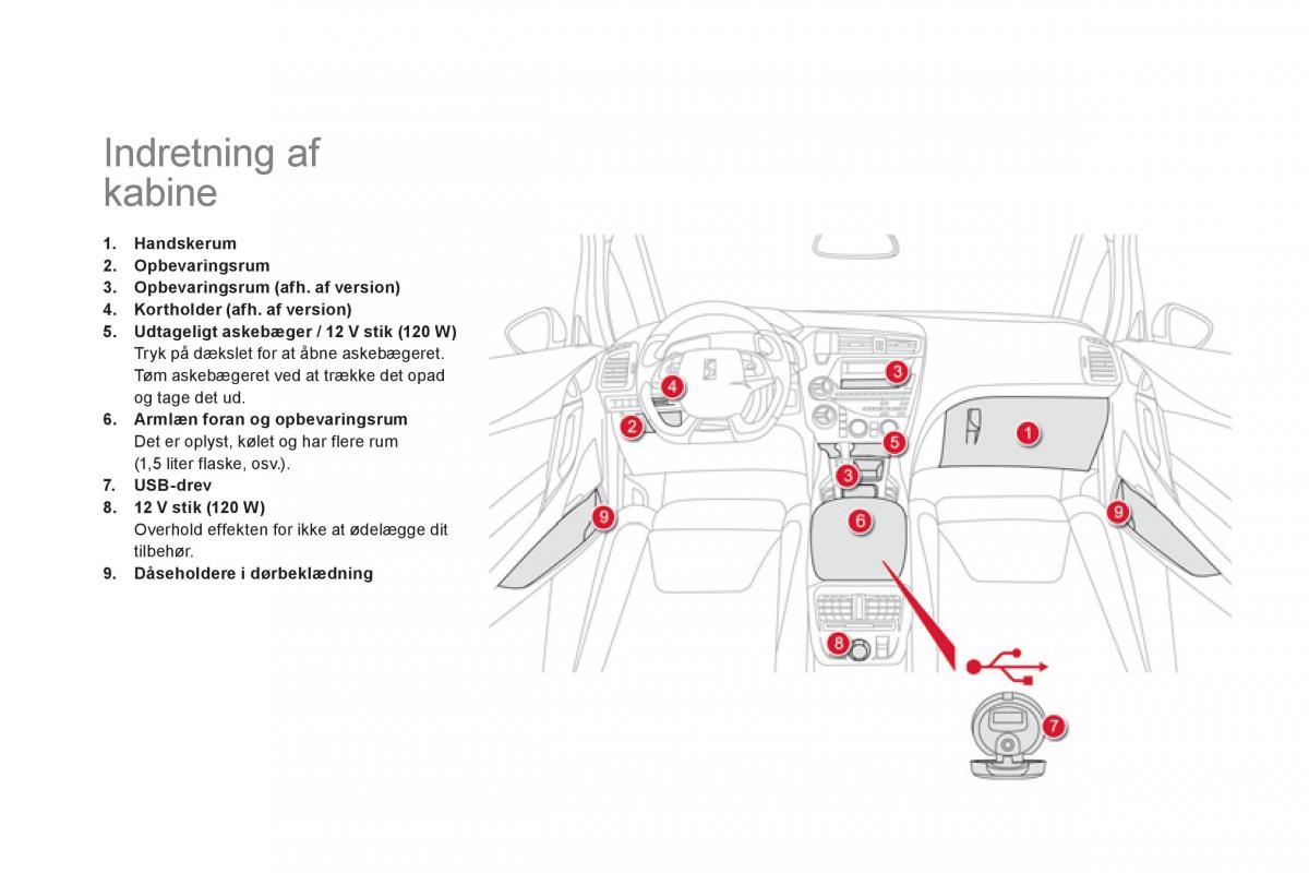 Citroen DS5 Bilens instruktionsbog / page 90