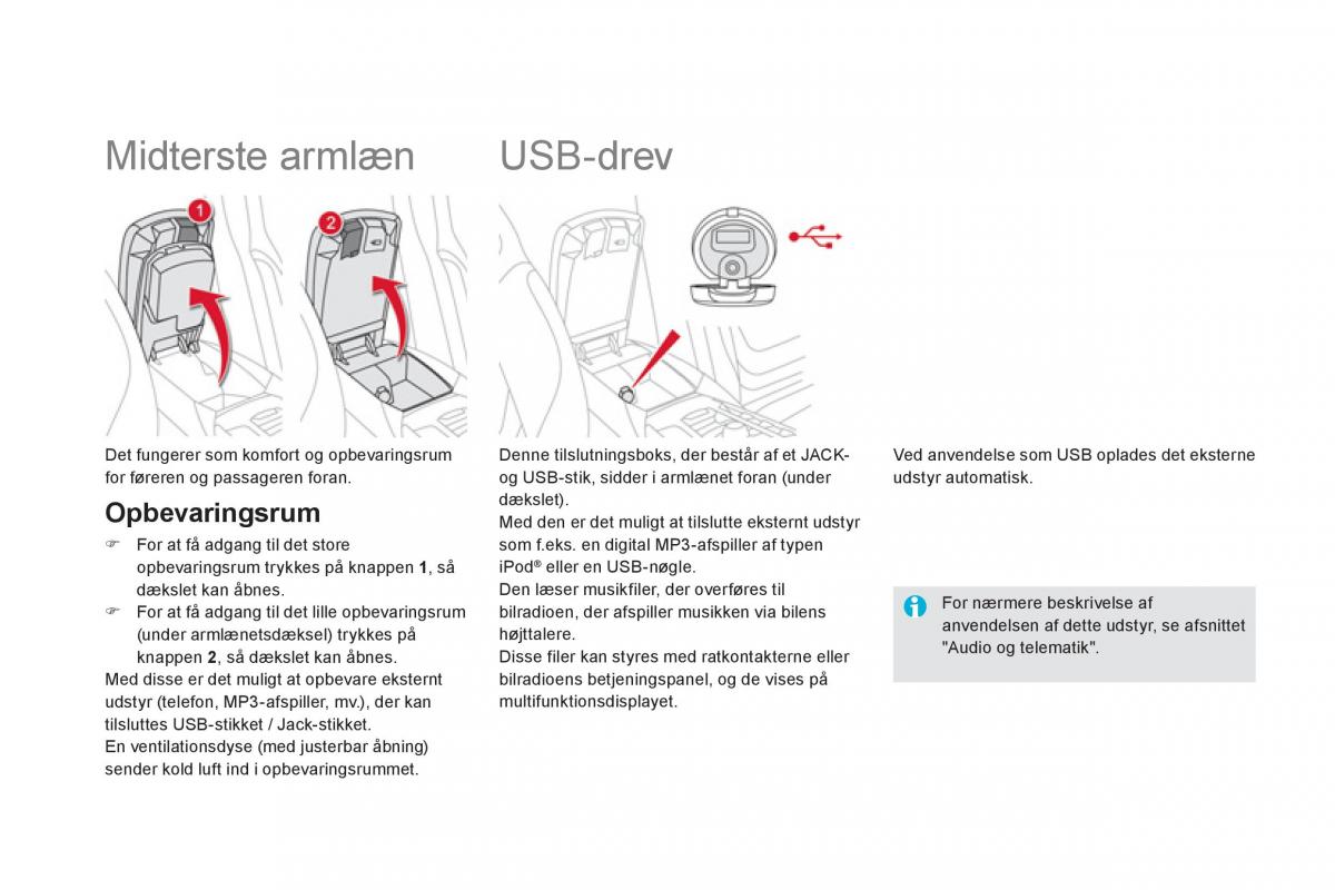 Citroen DS5 Bilens instruktionsbog / page 92