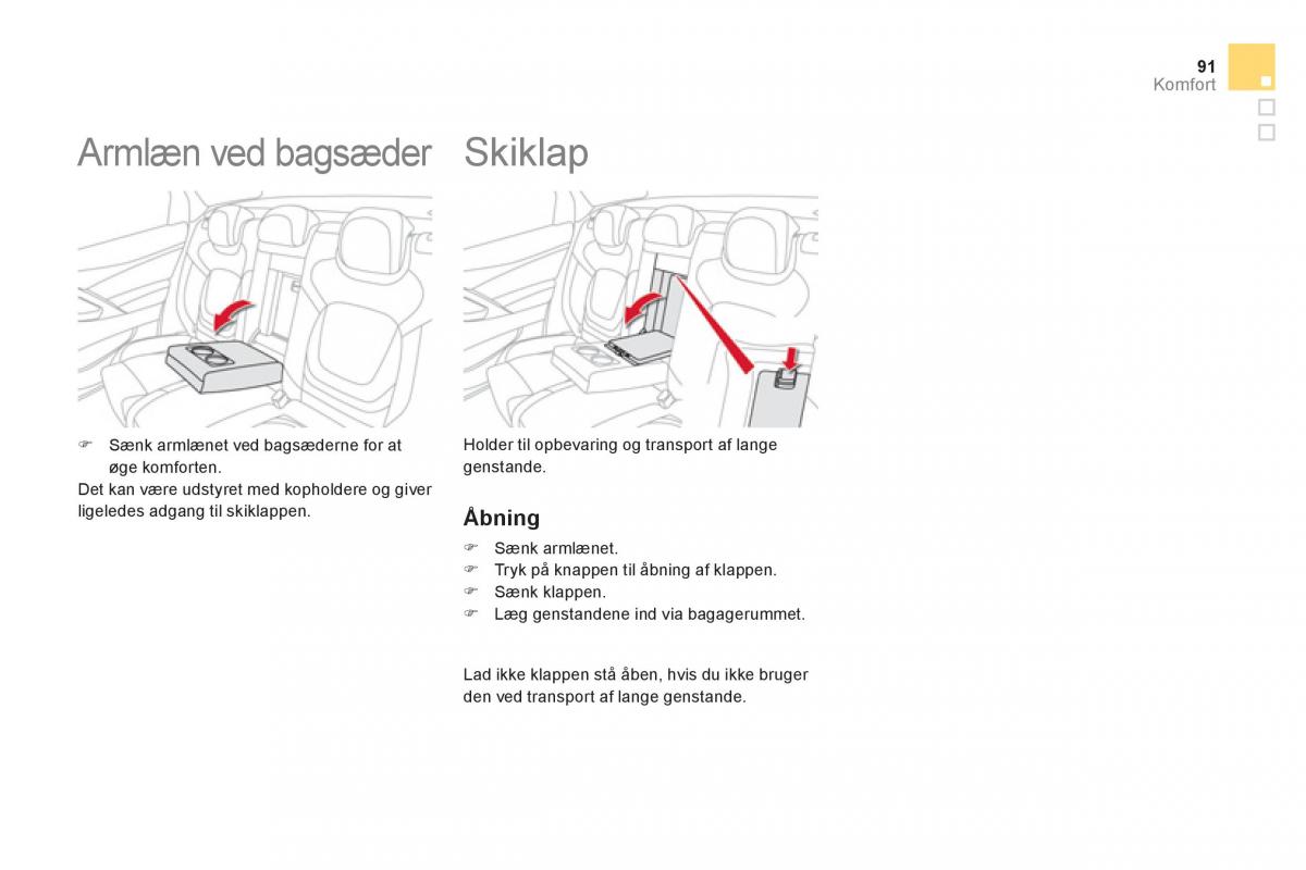 Citroen DS5 Bilens instruktionsbog / page 93