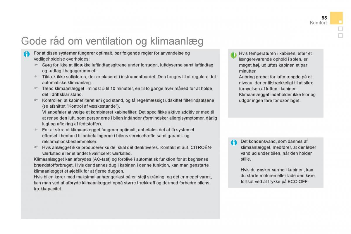 Citroen DS5 Bilens instruktionsbog / page 97