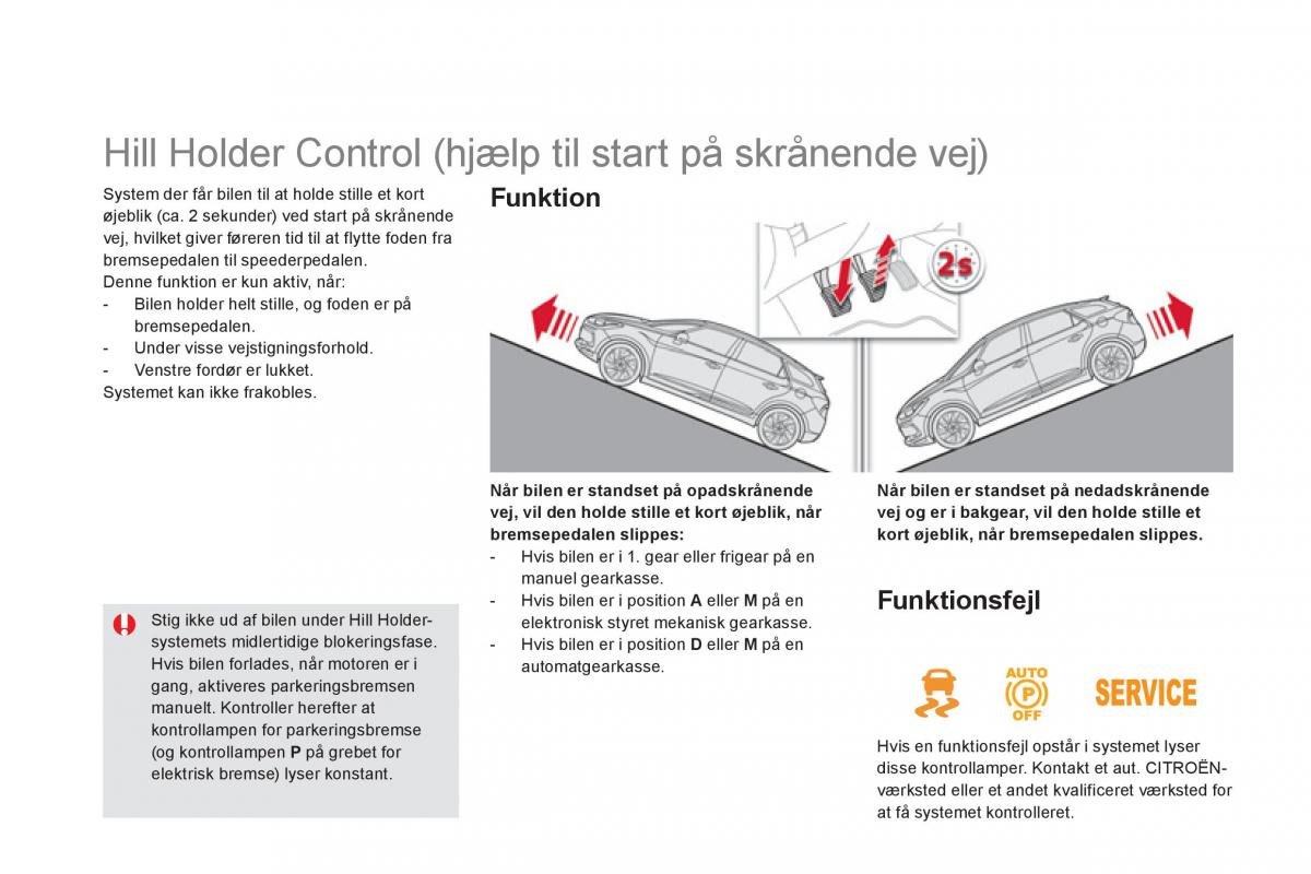 Citroen DS5 Bilens instruktionsbog / page 116