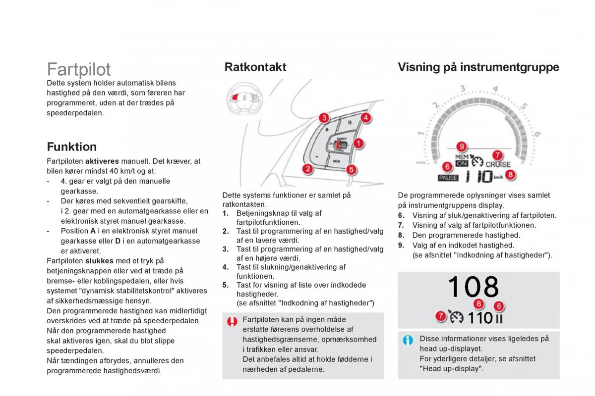 Citroen DS5 Bilens instruktionsbog / page 138