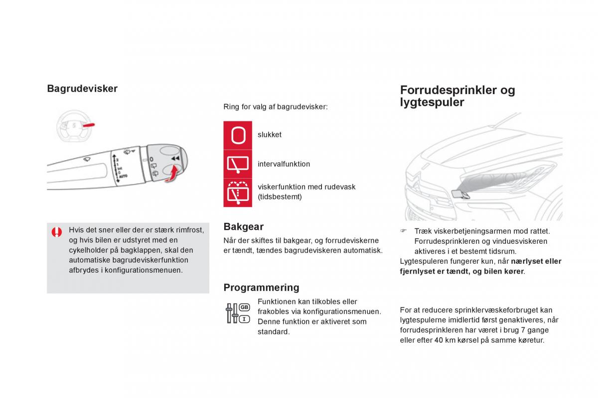 Citroen DS5 Bilens instruktionsbog / page 158