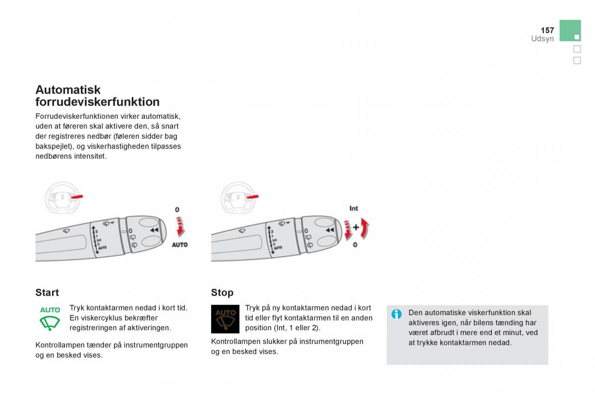 Citroen DS5 Bilens instruktionsbog / page 159