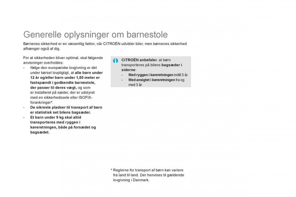 Citroen DS5 Bilens instruktionsbog / page 166