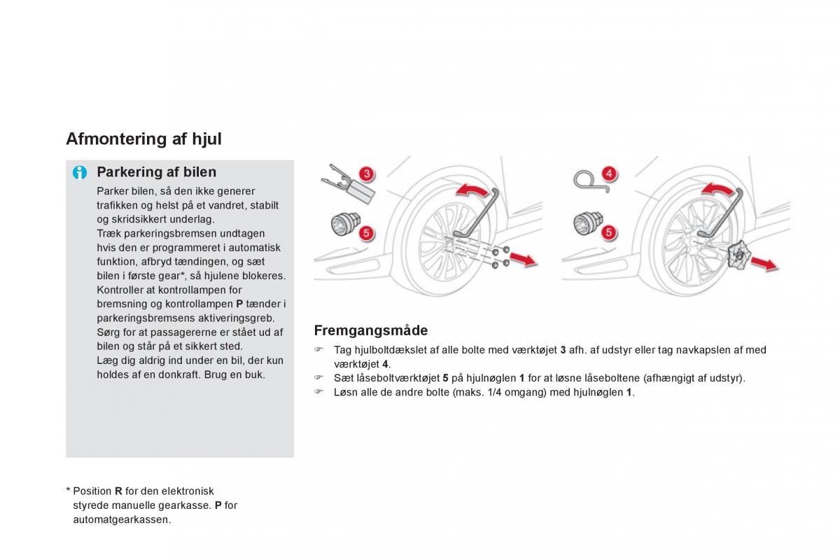 Citroen DS5 Bilens instruktionsbog / page 208