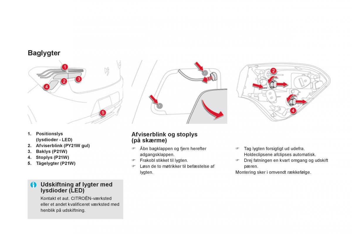 Citroen DS5 Bilens instruktionsbog / page 218