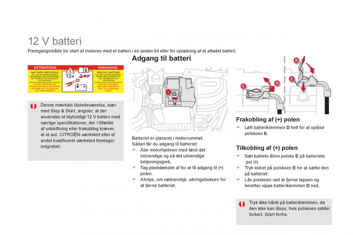 Citroen DS5 Bilens instruktionsbog / page 224