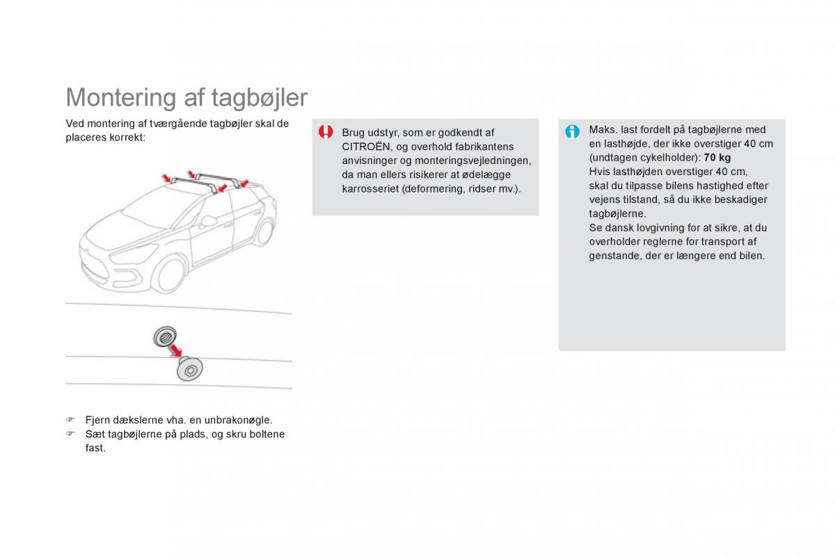 Citroen DS5 Bilens instruktionsbog / page 232