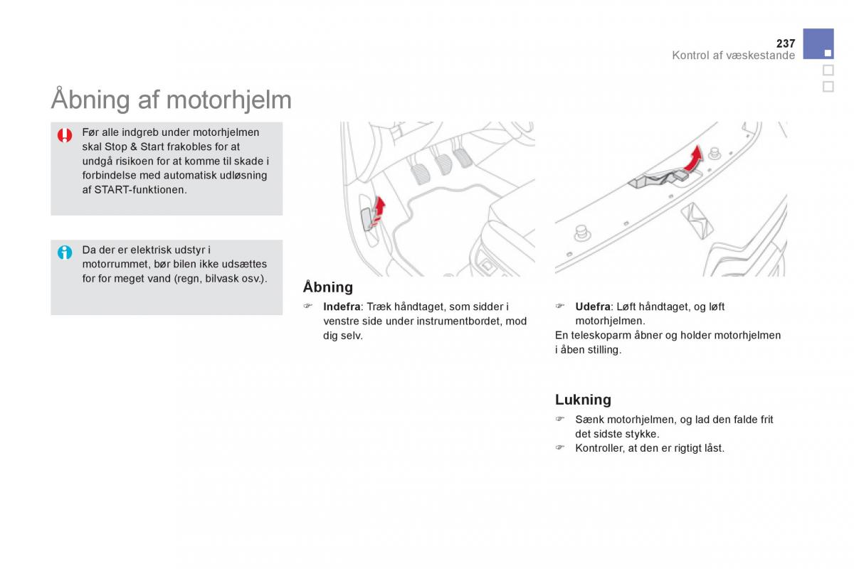 Citroen DS5 Bilens instruktionsbog / page 239