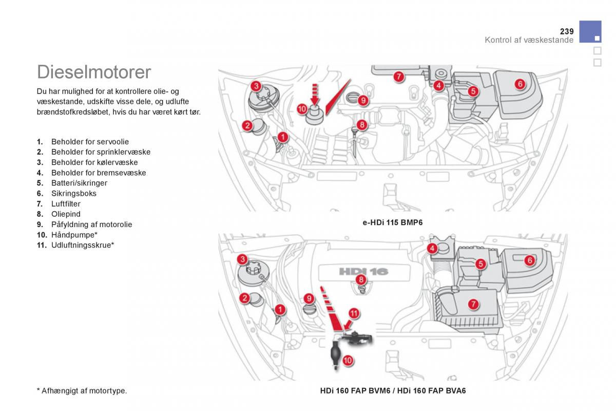 Citroen DS5 Bilens instruktionsbog / page 241