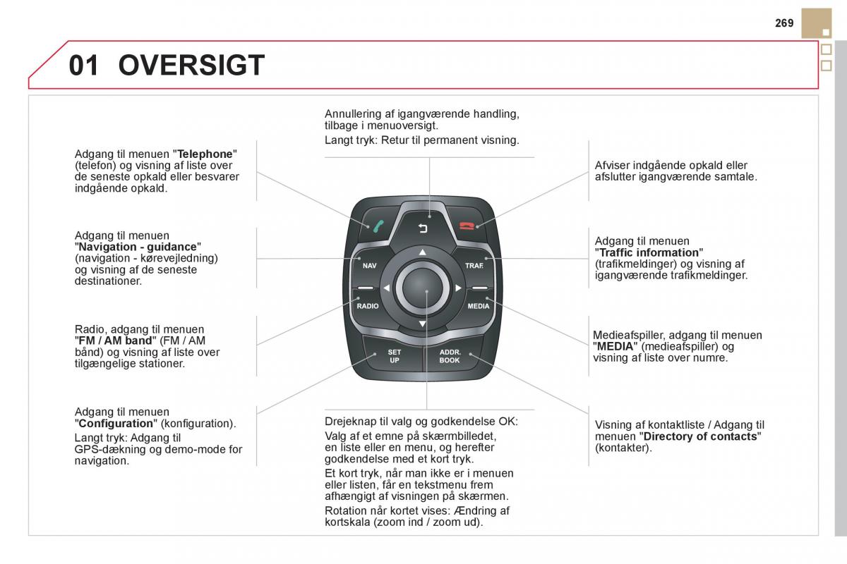 Citroen DS5 Bilens instruktionsbog / page 271