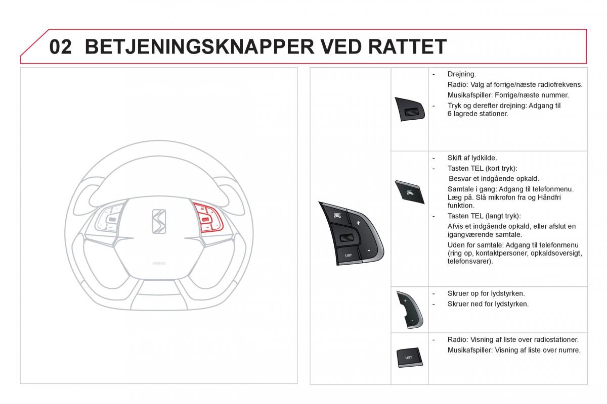 Citroen DS5 Bilens instruktionsbog / page 272