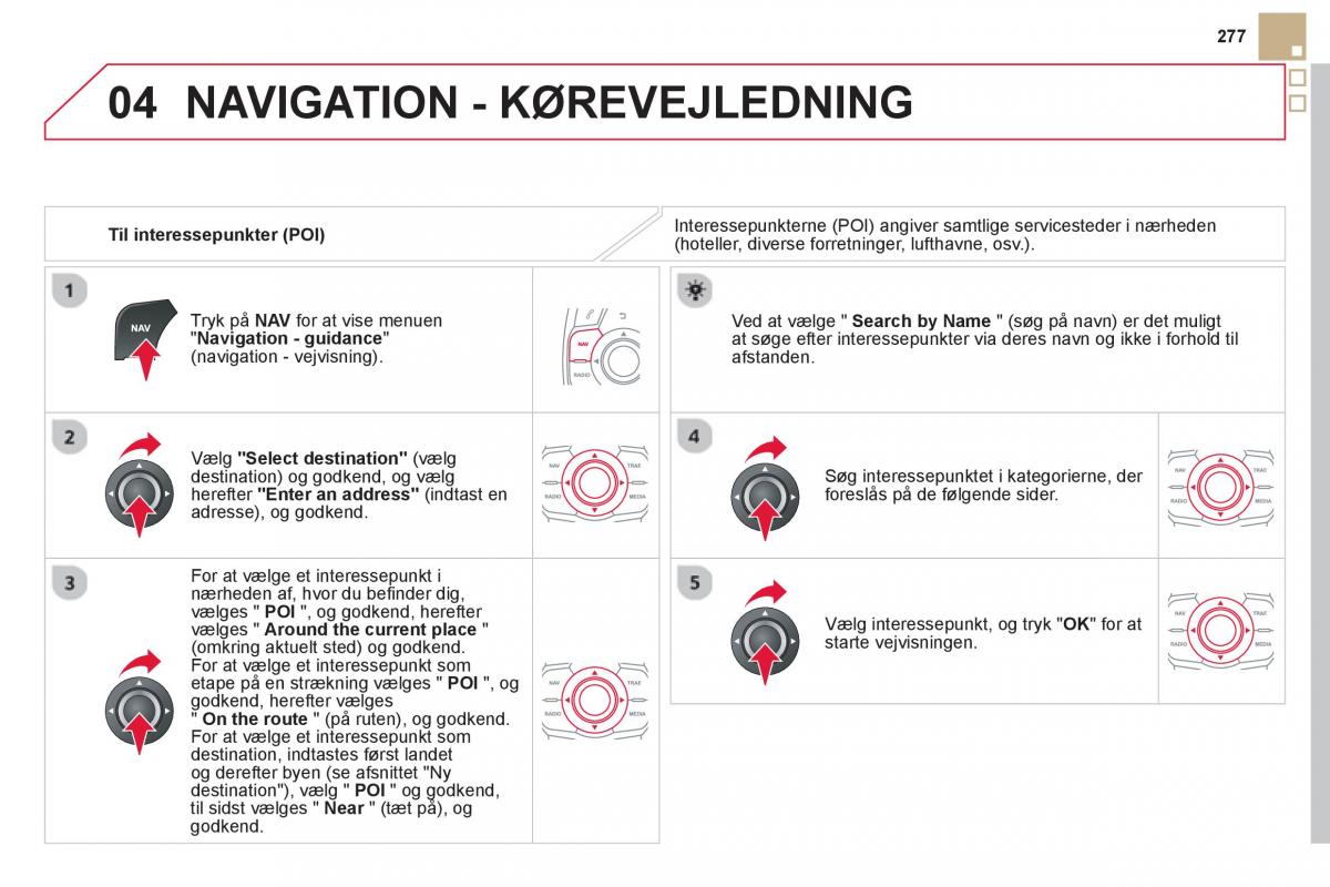 Citroen DS5 Bilens instruktionsbog / page 279