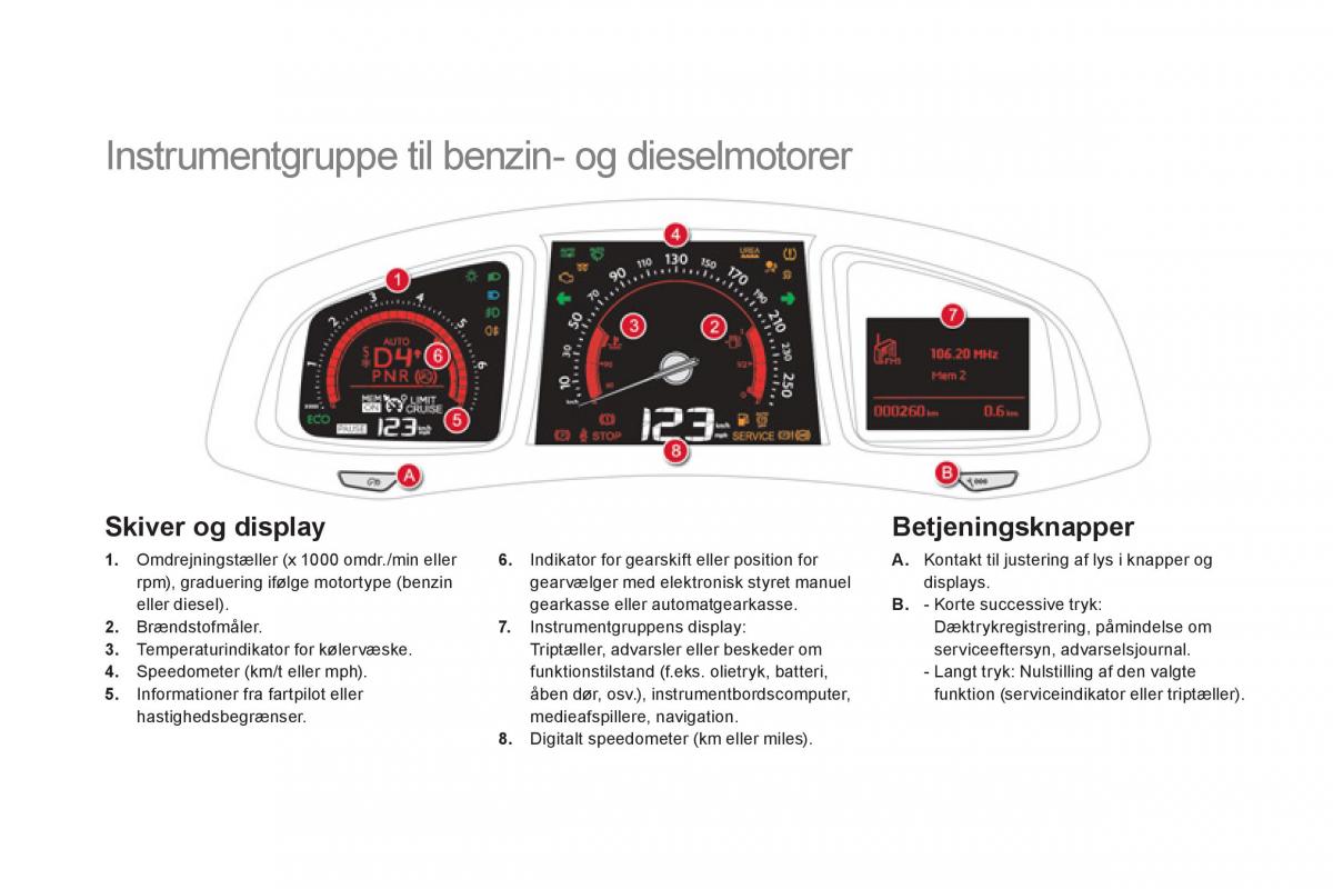 Citroen DS5 Bilens instruktionsbog / page 32