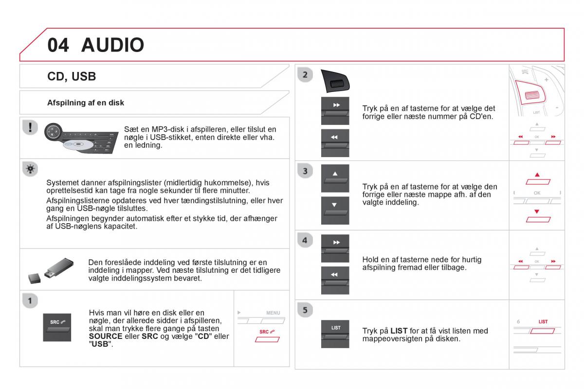 Citroen DS5 Bilens instruktionsbog / page 334