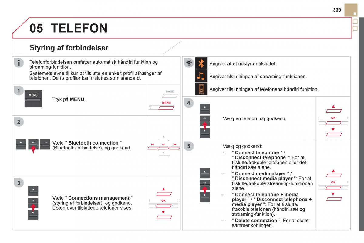 Citroen DS5 Bilens instruktionsbog / page 341