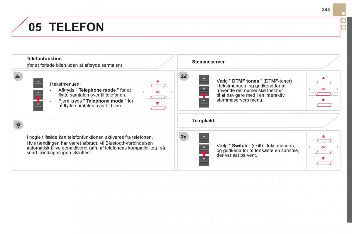 Citroen DS5 Bilens instruktionsbog / page 345