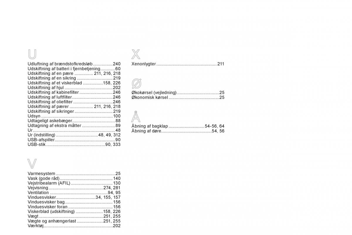 Citroen DS5 Bilens instruktionsbog / page 362